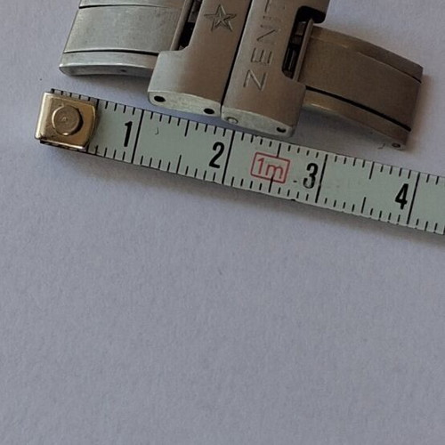 Zenith stainless steel watch clasp like new, men's