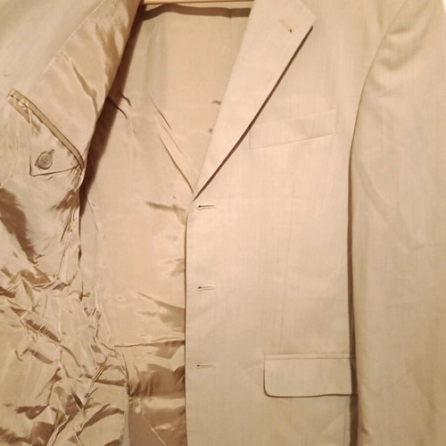 Glou Collection men's suit beige size Medium new