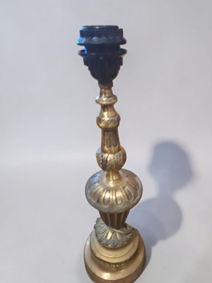 Bronze table lamp neoclassical style used, 48 cm