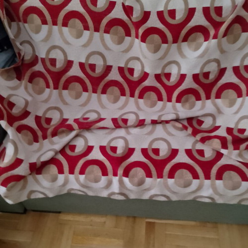 Set of sofa throws for three-seat, two-seat and armchair, thick fabric