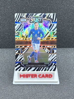 2023-24 Panini Select FIFA Giacomo Raspadori zebra #89 card