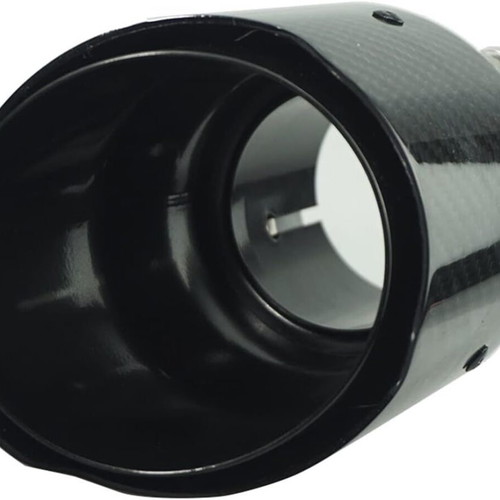 Exhaust Tips Carbon Stainless Steel Car Accessories 63mm In 89mm Out