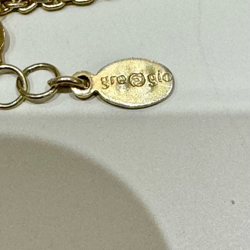 Gregio anklet like new, silver 925 gold plated