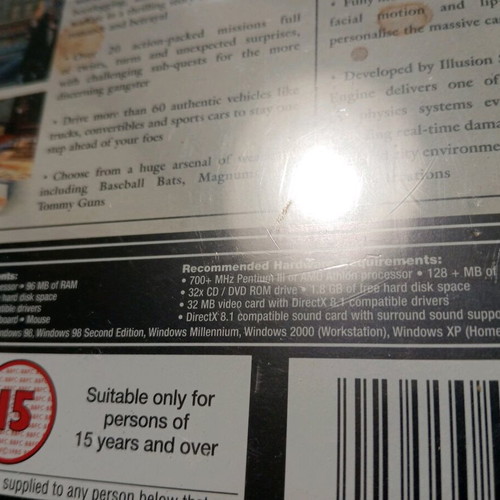 Mafia PC CD-ROM new, with scratches on the plastic wrap