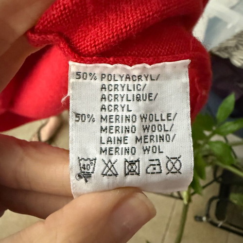 Adagio wool red sweater like new, size S and M