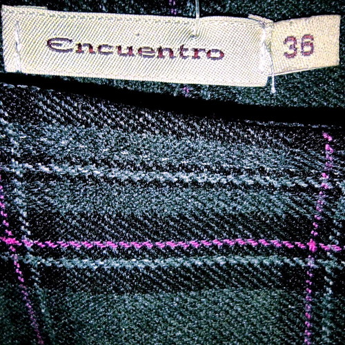 Encuentro gray pink plaid mini pleated skirt used, XS
