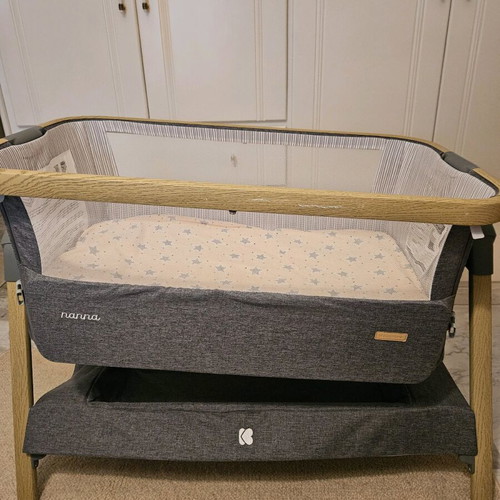 Kikka Boo NANNA Baby Cot like new with unused mattress and accessories