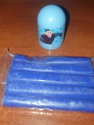 Plasticine and stamp new