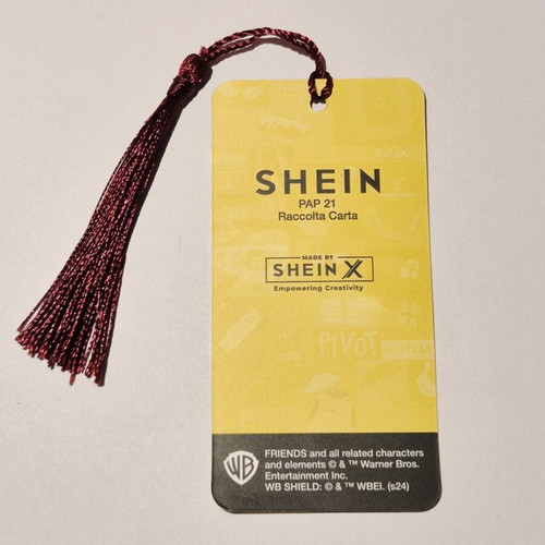 Friends bookmark with tassel, cardboard, new