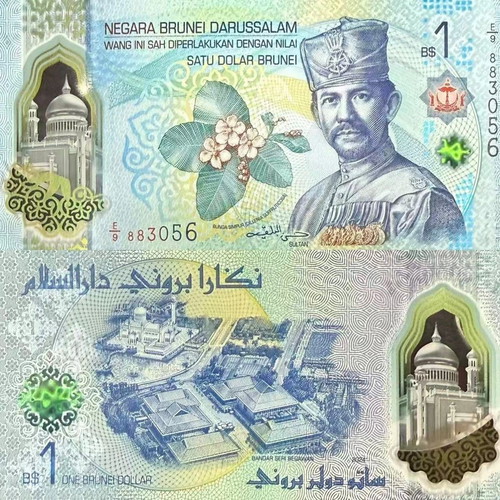 Brunei 1 Ringgit 2026 Polymer Banknote New