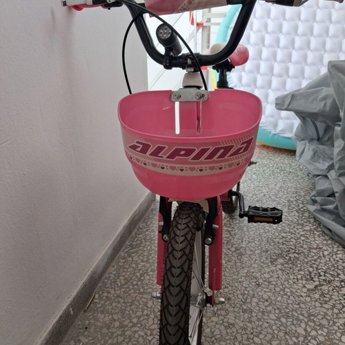 Alpina Beleno Girls 16" bike used with V-brakes and basket