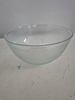 Glass salad bowl new with 24cm diameter and 12cm height