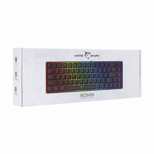 White Shark gaming keyboard 60% membrane with RGB lighting English US new