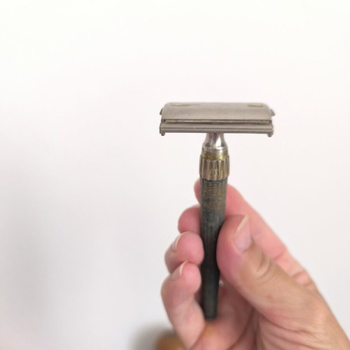 Gillette vintage shaving razor used