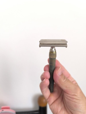 Gillette vintage shaving razor used