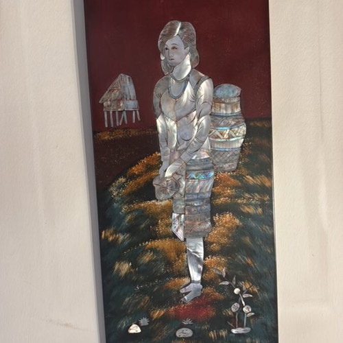 Traditional Vietnamese Wall Art like new