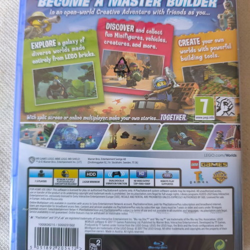 Lego Worlds PS4 new, sealed action adventure game