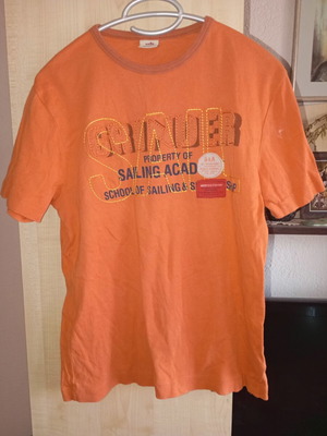Celio unisex vintage πορτοκαλί βαμβακερή μπλούζα μέγεθος M μεταχειρισμένη