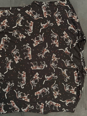 Blouse with pattern used, size L / 40 / 12, almost unworn