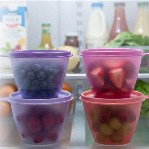 Set of 4 refrigerator containers 400 ml, new