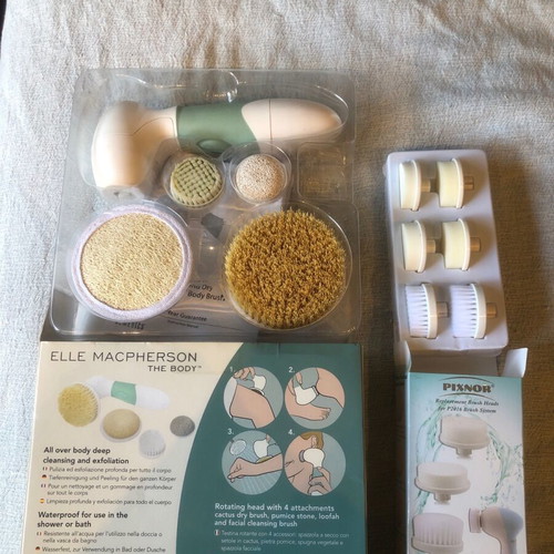 Elle Macpherson electric face and body brush with replacement parts new
