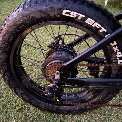 Ridstar Q20 electric bike with carbon wrap battery