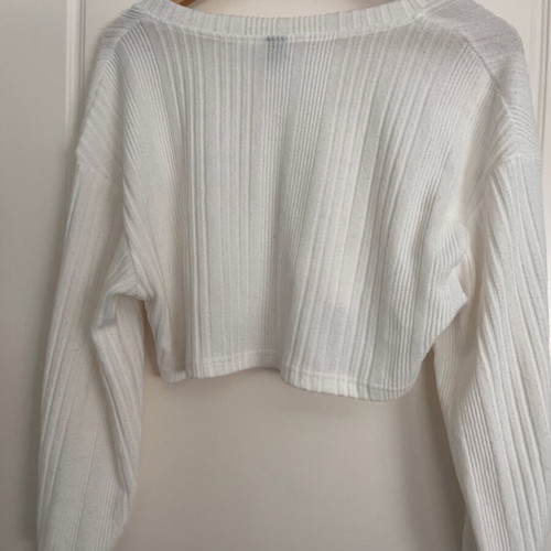 White Shein pullover used, airy, size XS