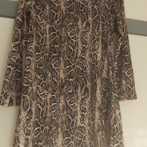 Mini leopard dress size large made in Italy like new