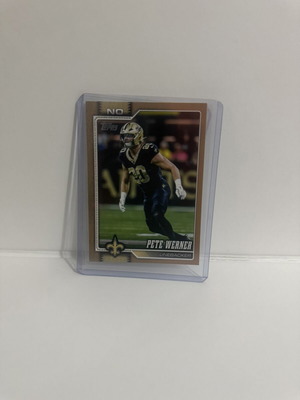 2026 Topps Pete Werner Gold #/2026 Saints κάρτα