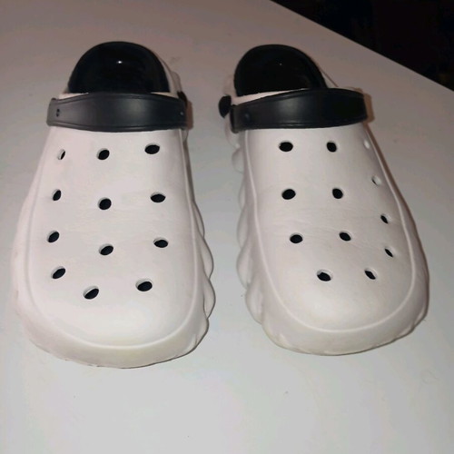 Flip-flop clogs No 45 like new, white and black