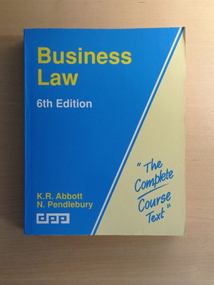 Business law 6th edition used, English