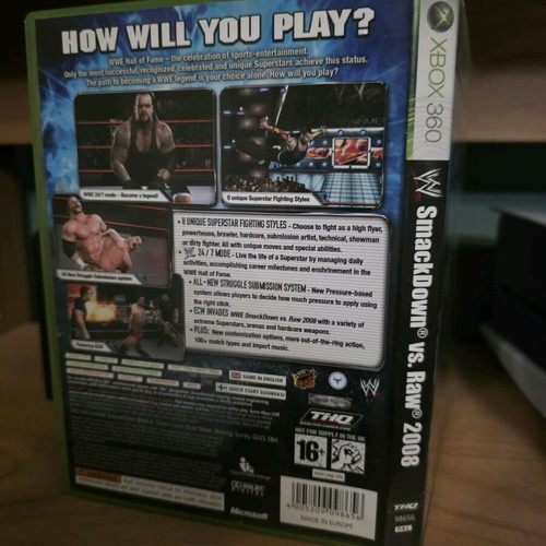 WWE Smackdown vs Raw 2008 Xbox 360 like new