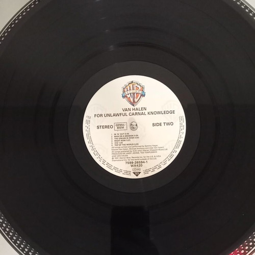 Van Halen For Unlawful Carnal Knowledge vinyl used, rock