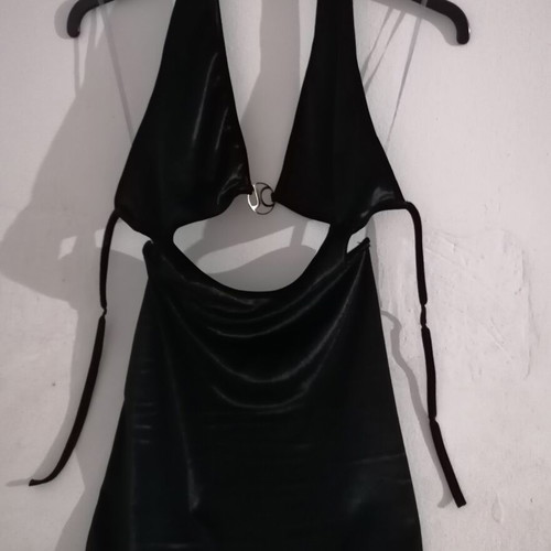Judah Club mini dress black, like new, halter neckline