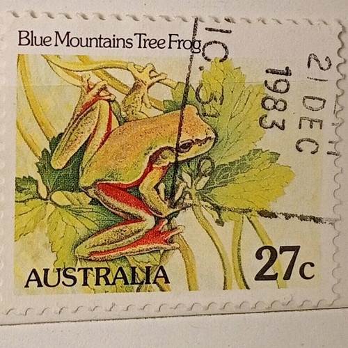 Australia stamps used, pack of 5
