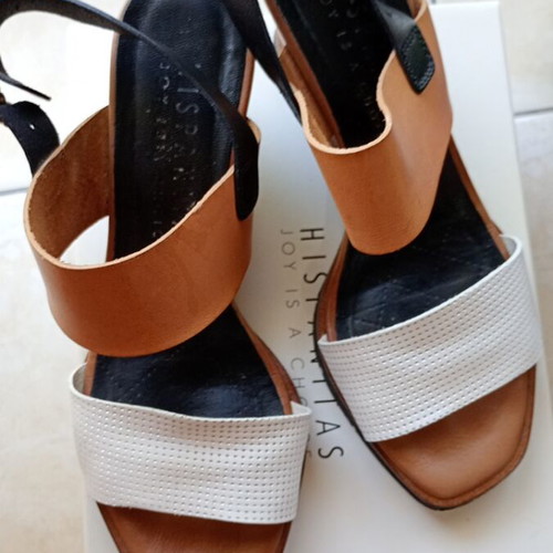 Hispanitas platform sandals like new, size 38, beige