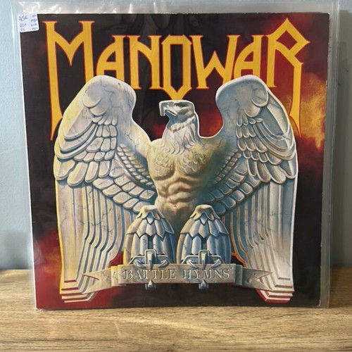 Manowar Battle Hymns vinyl record used, metal