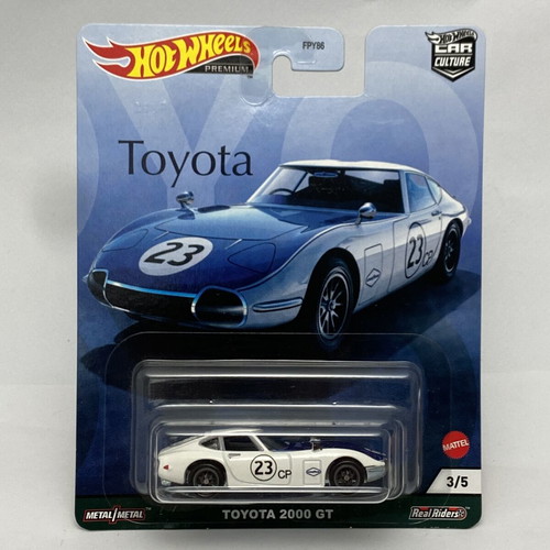 Toyota 2000 GT Hot Wheels Car Culture Premium Real Riders new