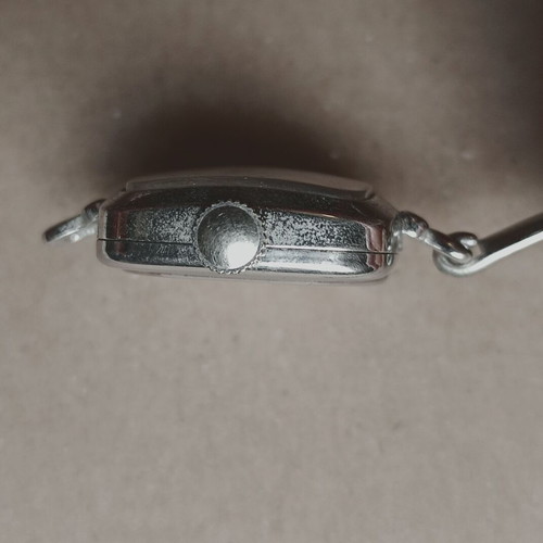 Regency wristwatch used, 17 jewels, silver, bracelet strap, not working
