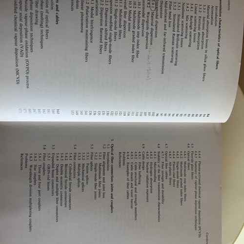 Optical Fiber Communications Principles and Practice Second Edition like new