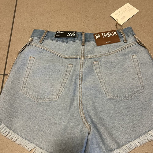 No Thinkin’ shorts, blue, size S