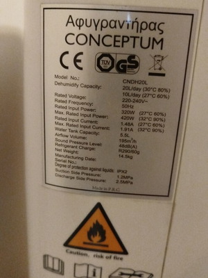 Dehumidifier Conceptum like new