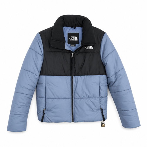 The North Face Retro Nuptse jacket like new, black and turquoise