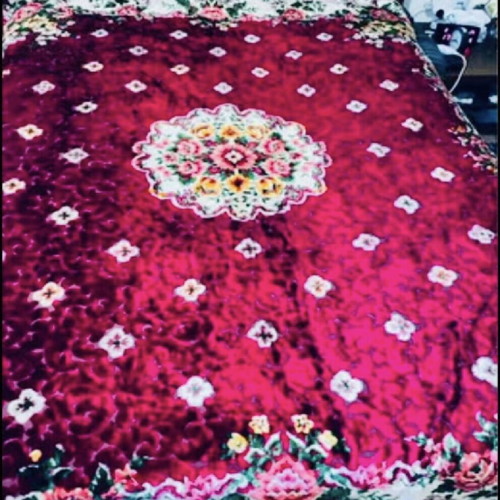 Velvet vintage quilt unused like new