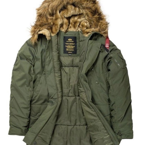 Alpha Industries Explorer Parka men's winter jacket new, green, size M