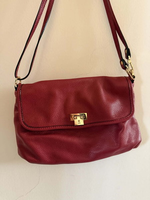 Kem shoulder bag used, red leather