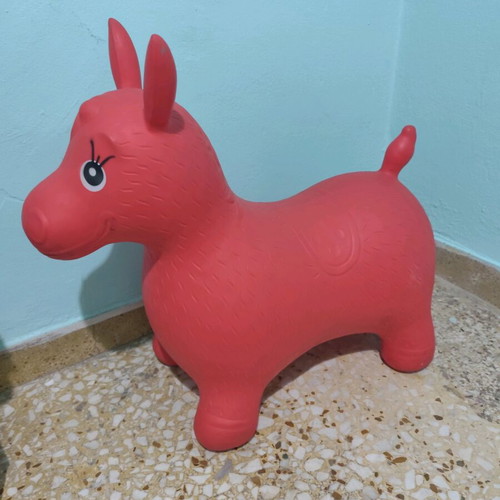 Hop Hop Pony inflatable toy red used