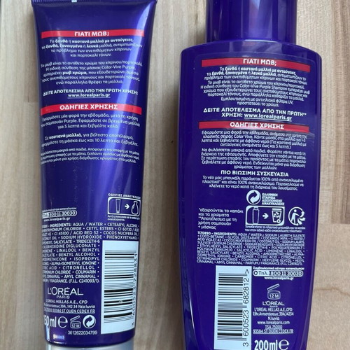 L’Oréal ELVIVE Colour Vive Purple Shampoo and Conditioner New
