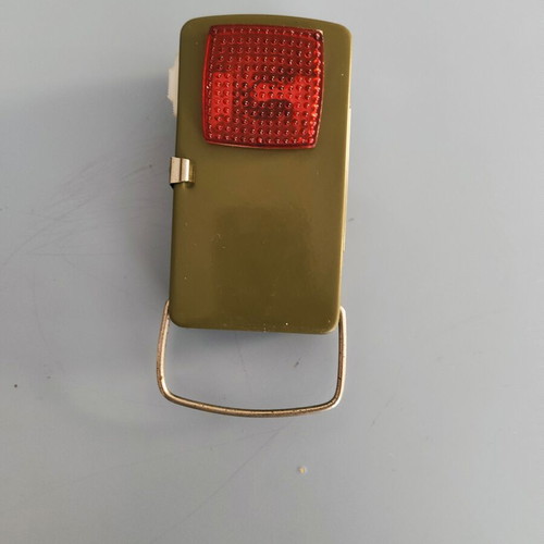Vintage Metal Pocket Flashlight used, military style, retro collectible