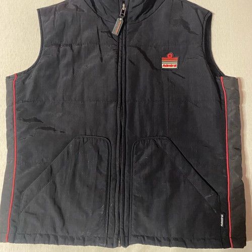 Admiral black sleeveless vest like new with red details